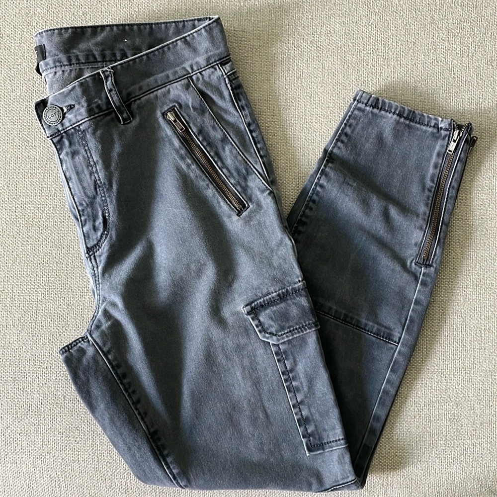 LOFT Grey Utility Pants